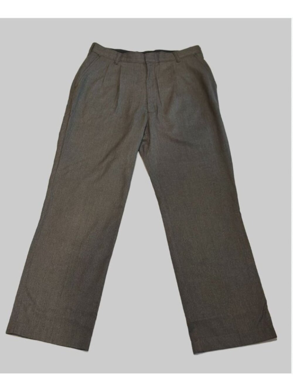 Elderwear Boys Young Mens Gray School Uniform Pants Pleated 31x29 Altered